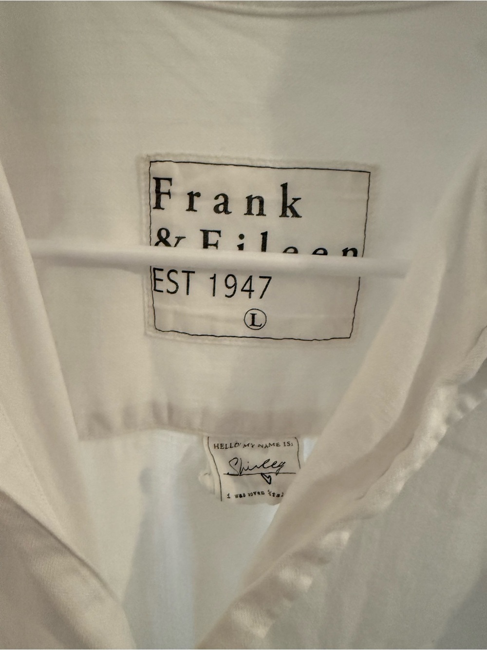 Frank & Eileen White Denim Shirley Button-Down Shirt